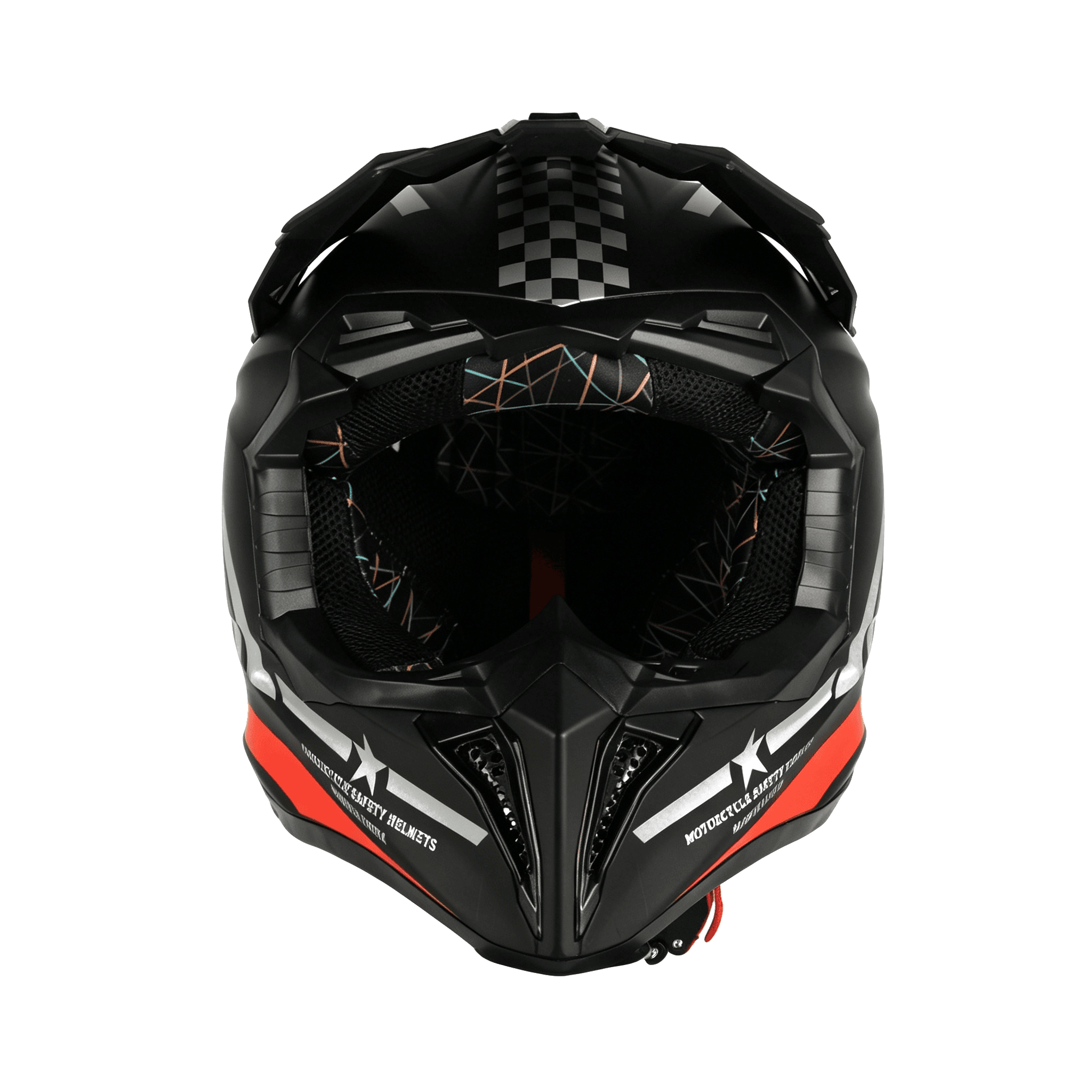 Black Red front view