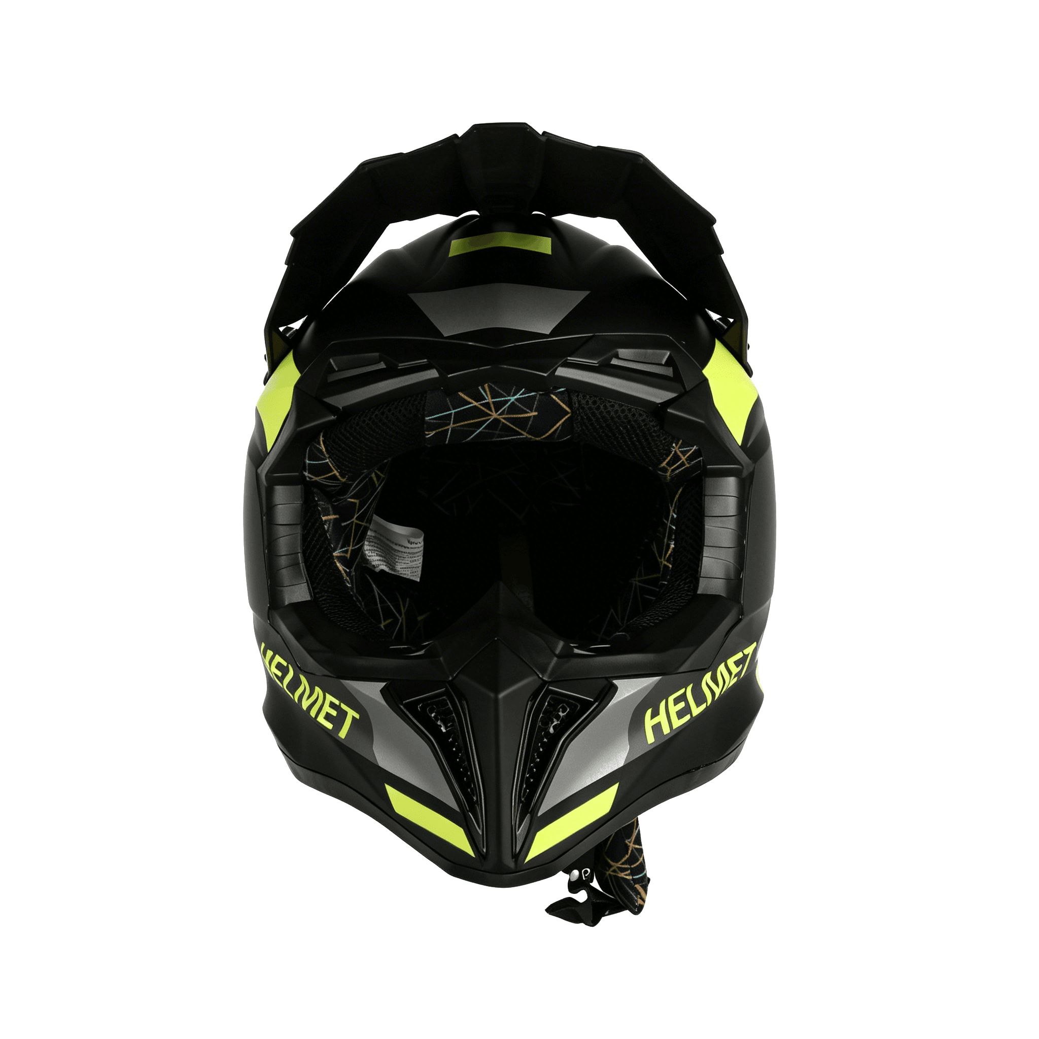 Black Yellow front view